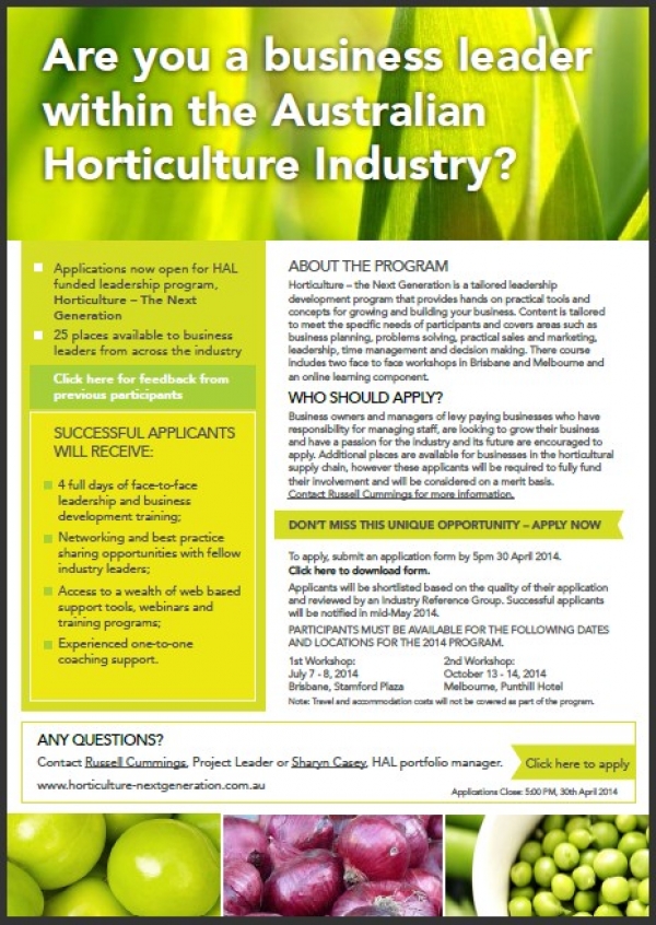 Horticulture - The Next Generation